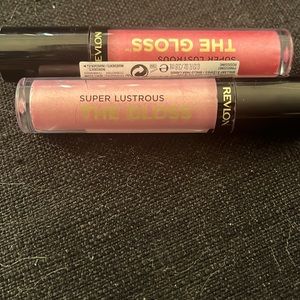 Revlon super lustrous the gloss in colors 203 lean in 210 pinkissimo